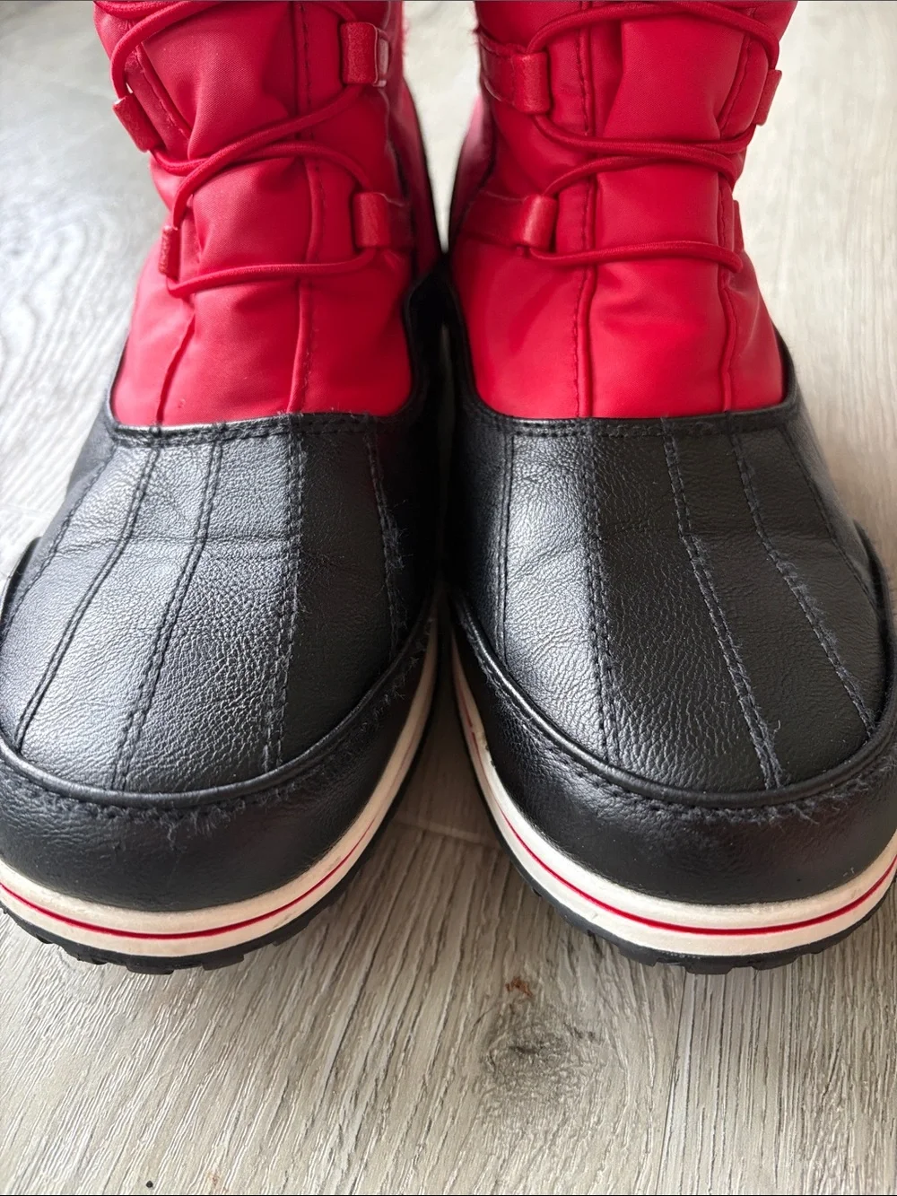 ❄️ Totes Adele Red Snow Rain Boots. Size 7